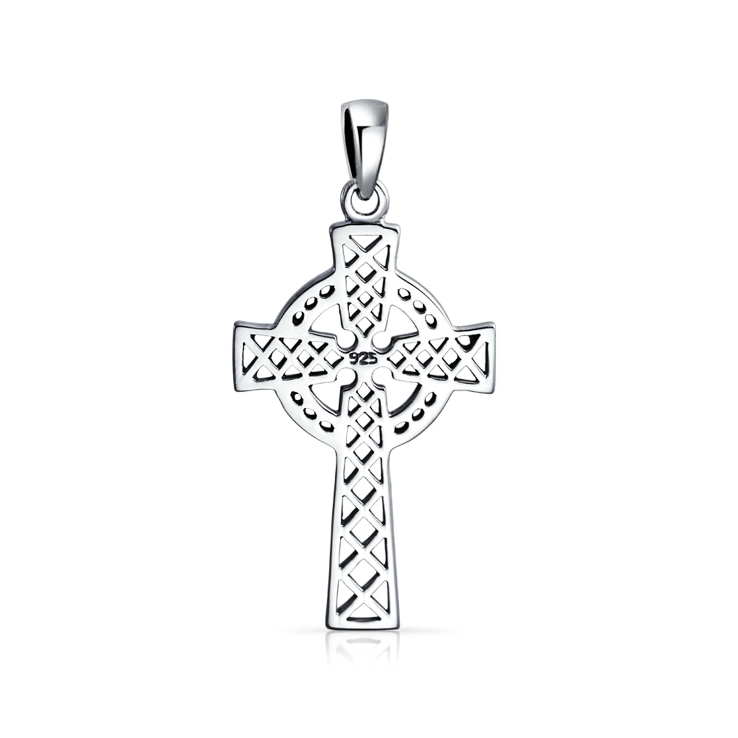 Vintage Viking Love Knot Celtic Cross Pendant Necklace Sterling Silver Teens - Image 2