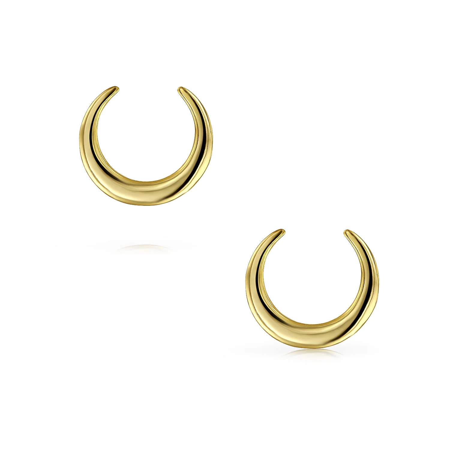 Western Jewelry Boho Tribal Style Stud Earrings with Crescent Moon Design - Image 3