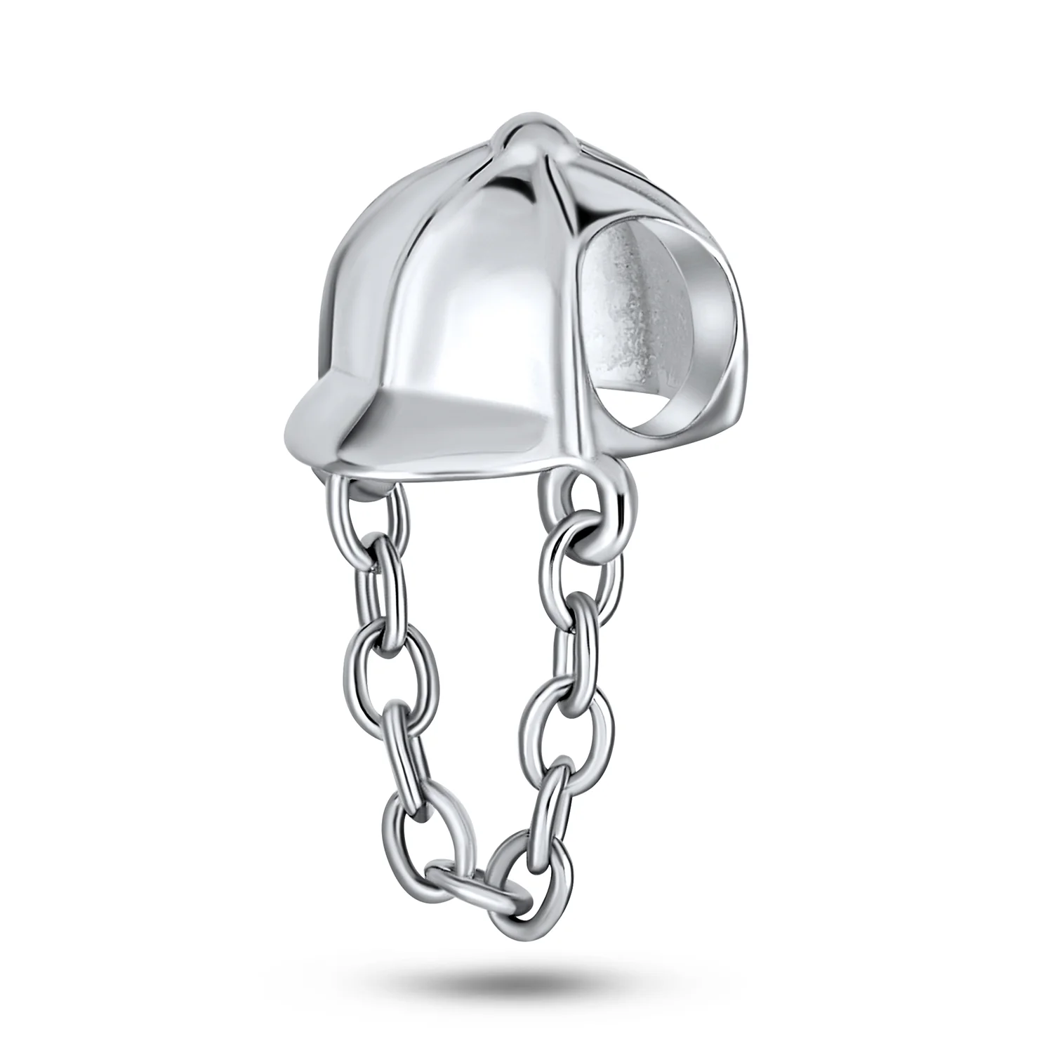 Set of 2 Western Horse and Jockey Equestrian Cap Hat Charm Bead Sterling Silver - Image 5